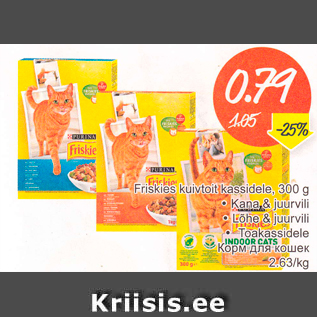 Allahindlus - Friskes kuivtoit kassidele, 300 g