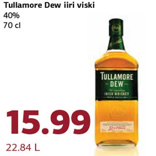 Allahindlus - Tullamore Dew iiri viski 40% 70 cl