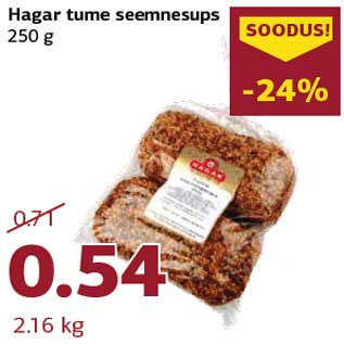 Allahindlus - Hagar tume seemnesups 250 g