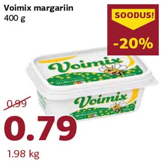 Allahindlus - Voimix margariin 400 g