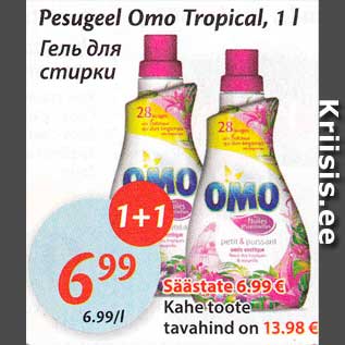 Allahindlus - Pesugeel Omo Tropical, 1 l