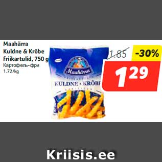 Allahindlus - Maahärra Kuldne & Krõbe friikartulid, 750 g