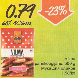 Allahindlus - Vilma pannkoogijahu