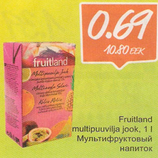 Allahindlus - Fruitland multipuuvilja jook