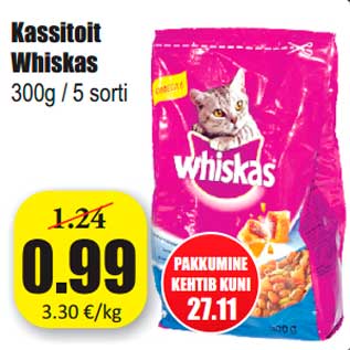 Allahindlus - Kassitoit Whiskas