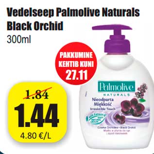 Allahindlus - Vedelseep Palmolive Naturals Black Orchid 300ml