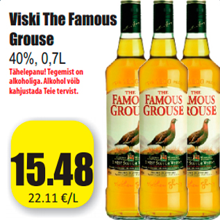 Allahindlus - Viski The Famous Grouse