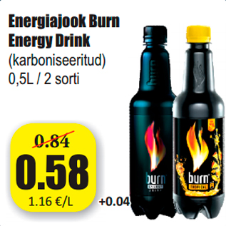 Allahindlus - Energiajook Burn Energy Drink