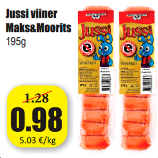 Allahindlus - Jussi viiner Maks&Moorits 195g