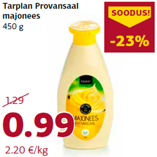 Allahindlus - Tarplan Provansaal majonees 450 g