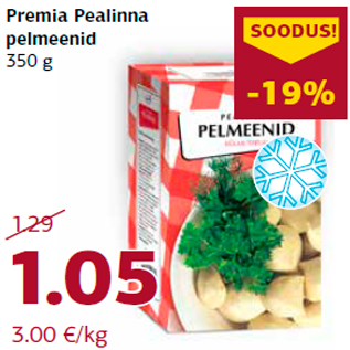 Allahindlus - Premia Pealinna pelmeenid 350 g