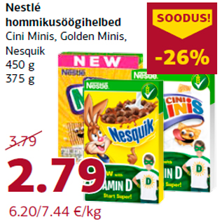 Allahindlus - Nestlé hommikusöögihelbed