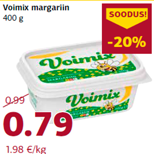 Allahindlus - Voimix margariin 400 g