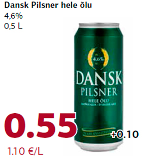 Allahindlus - Dansk Pilsner hele õlu