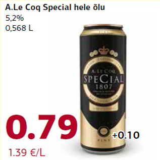 Allahindlus - A.Le Coq Special hele õlu