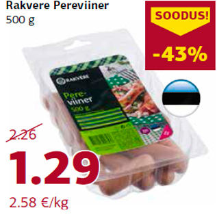 Allahindlus - Rakvere Pereviiner 500 g