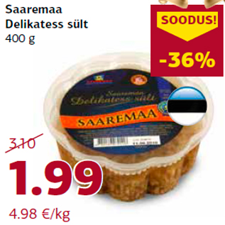 Allahindlus - Saaremaa Delikatess sült 400 g