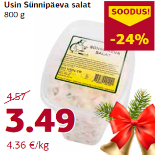 Allahindlus - Usin Sünnipäeva salat 800 g