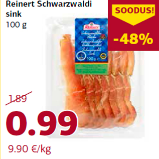 Allahindlus - Reinert Schwarzwaldi sink 100 g