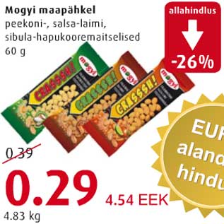 Allahindlus - Mogyi maapähkel