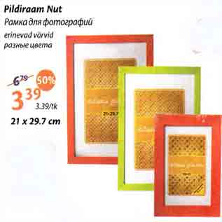 Allahindlus - Pildiraam Nut