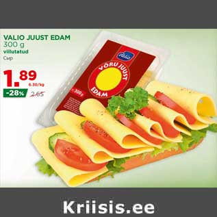 Allahindlus - VALIO JUUST EDAM 300 g