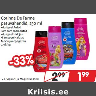 Allahindlus - Corinne De Farme pesuvahendid, 250 ml