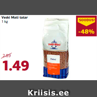 Allahindlus - Veski Mati tatar 1 kg