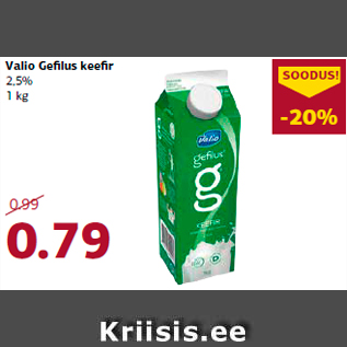 Allahindlus - Valio Gefilus keefir 2,5% 1 kg