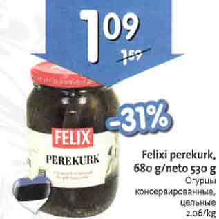 Allahindlus - Filixi perekurk, 680g/neto 530g