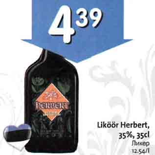 Allahindlus - Liköör Herbert, 35%, 35cl