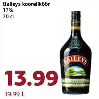 Allahindlus - Baileys kooreliköör 17% 70 cl