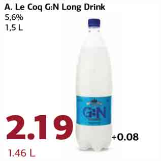 Allahindlus - A. Le Coq G:N Long Drink 5,6% 1,5 L