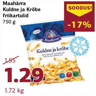 Allahindlus - Maahärra Kuldne ja Krõbe friikartulid 750 g