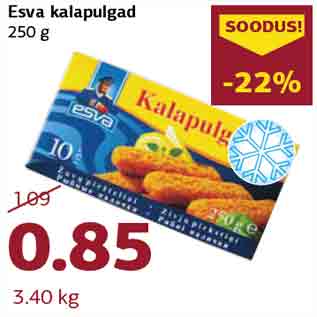 Allahindlus - Esva kalapulgad 250 g