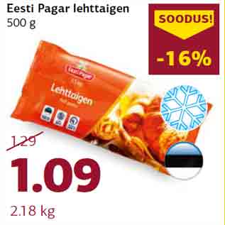 Allahindlus - Eesti Pagar lehttaigen 500 g