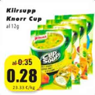 Allahindlus - Kiirsupp Knorr Cup