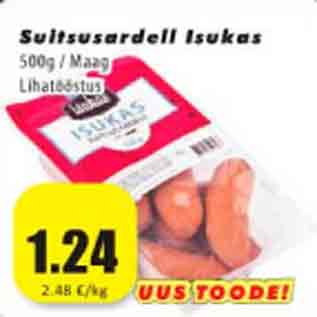 Allahindlus - Suitsusardell Isukas 500 g