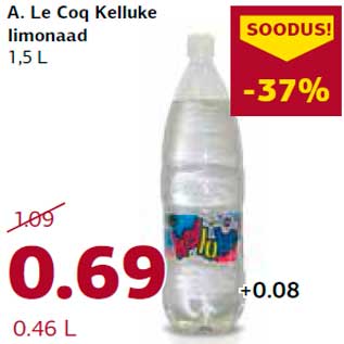 Allahindlus - A. Le Coq Kelluke limonaad 1,5 L