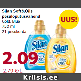 Allahindlus - Silan Soft&Oils pesuloputusvahend