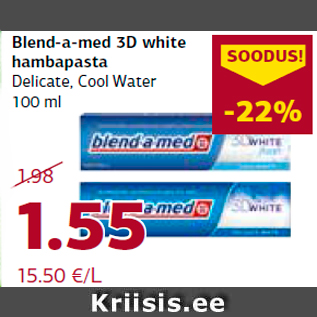 Allahindlus - Blend-a-med 3D white hambapasta