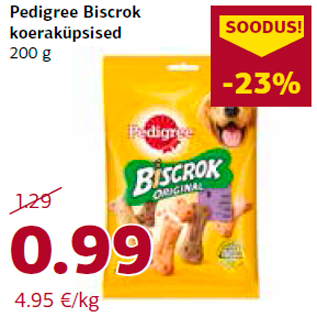 Allahindlus - Pedigree Biscrok koeraküpsised 200 g