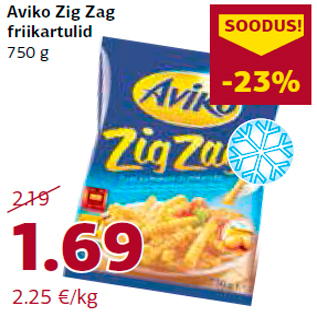 Allahindlus - Aviko Zig Zag friikartulid 750 g