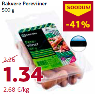 Allahindlus - Rakvere Pereviiner 500 g