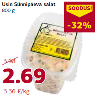 Allahindlus - Usin Sünnipäeva salat 800 g