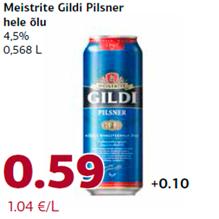 Allahindlus - Meistrite Gildi Pilsner hele õlu