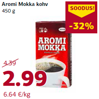 Allahindlus - Aromi Mokka kohv 450 g