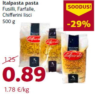 Allahindlus - Italpasta pasta