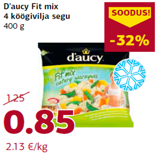 Allahindlus - D’aucy Fit mix 4 köögivilja segu 400 g