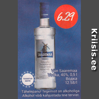 Allahindlus - Viin Saaremaa Vodka